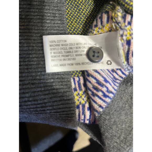 Merona Preppy Gray Button-Up Fair Isle Cardigan – Women’s Small - Picture 4 of 6